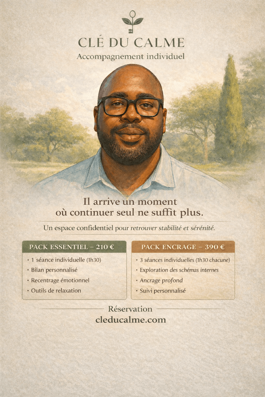 Accompagnement individuel – Pack civil Clé du calme